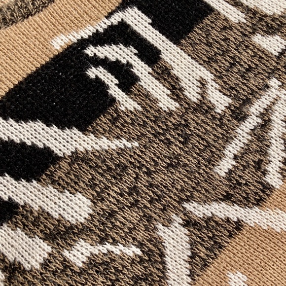 Vintage Slouchy Abstract Knit Sweater Neutrals Prince Bernardo - Picture 3 of 8